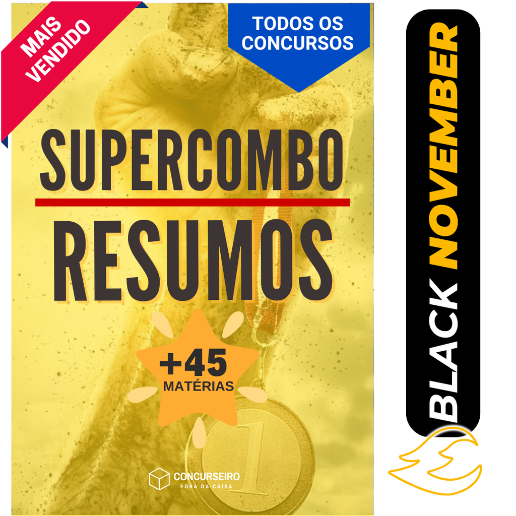 Concurseiro Fora da Caixa | Resumos para Concursos Públicos | Combo - Todas as Matérias